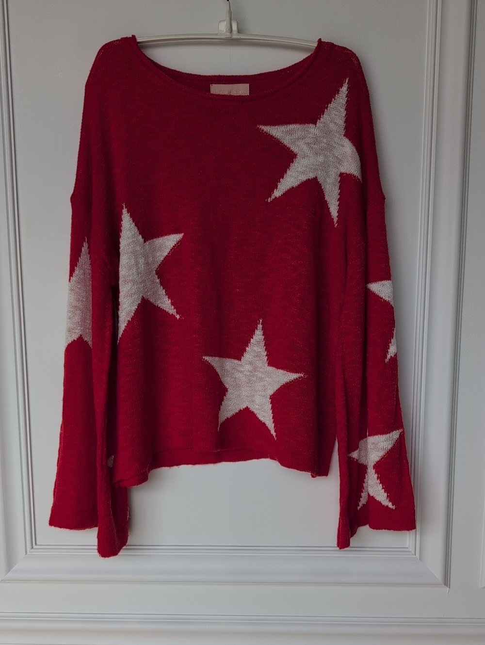Red Star Pattern Women's Sweater